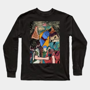 Discover NFT Character - MaleMask Mystery Night with Crayon Eyes on TeePublic Long Sleeve T-Shirt